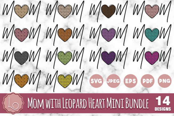 Mom with Leopard Heart Mini Bundle Graphics and Crafts Review