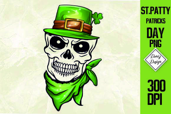 Patricks Day Skull Mom Sublimation Graphics and Crafts